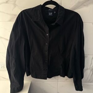 GAP Black Button-Up Shirt